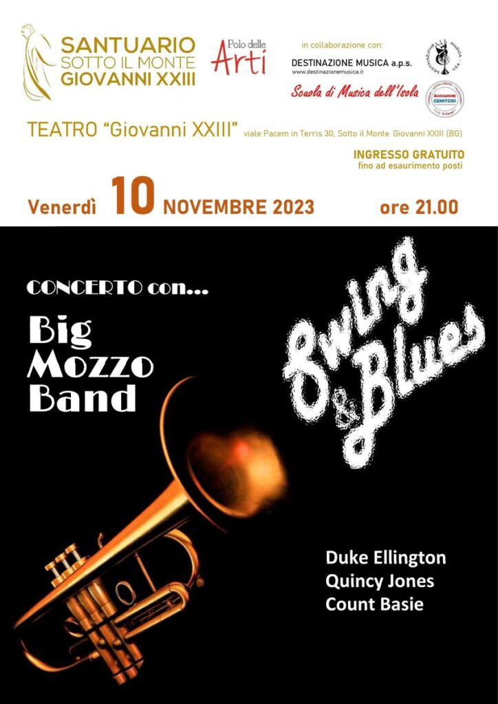 Venerdì 10 novembre la Big Mozzo Band in concerto a Sotto il Monte 1 - Santuario Papa Giovanni XXIII