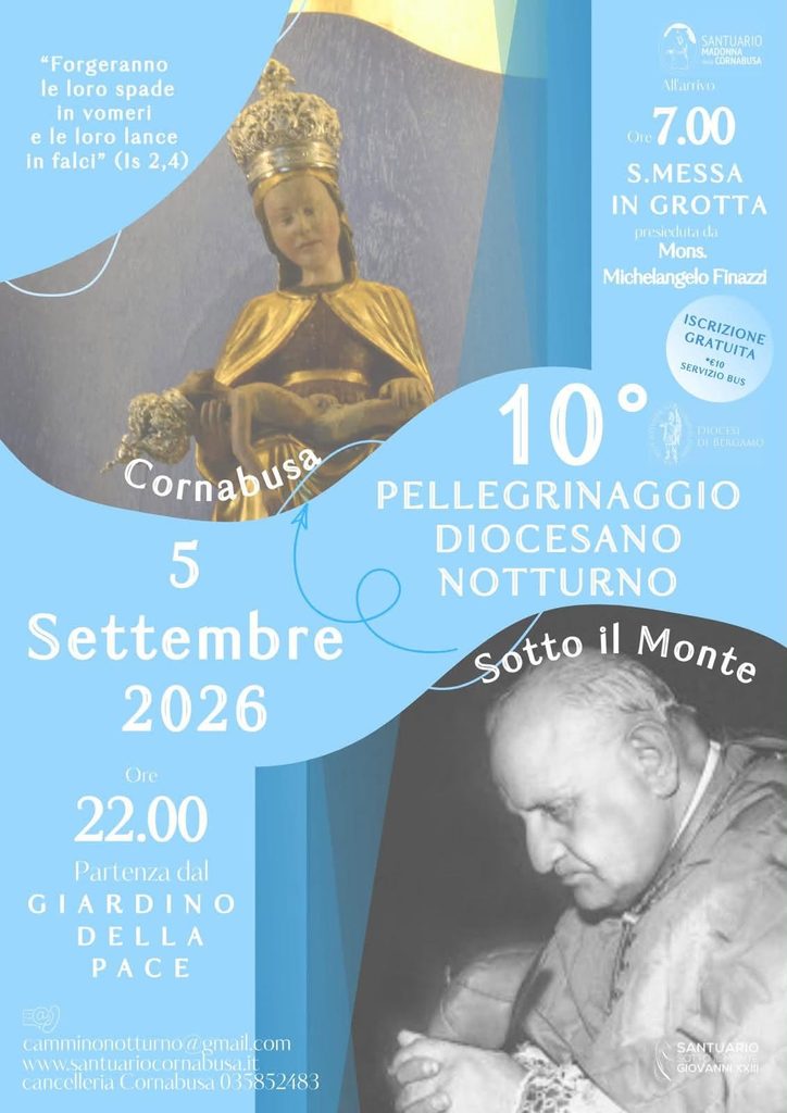 Da Sotto il Monte alla Cornabusa: una notte di preghiera sulle orme di Papa Giovanni 2 - Santuario Papa Giovanni XXIII